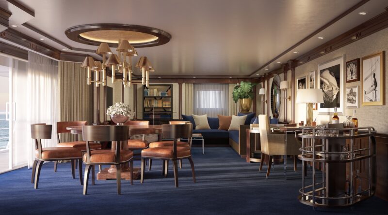 Serán las únicas suites en alta mar diseñadas por la exclusiva firma y se estrenarán en el buque Riviera en abril de 2019 y en Marina en mayo de 2020