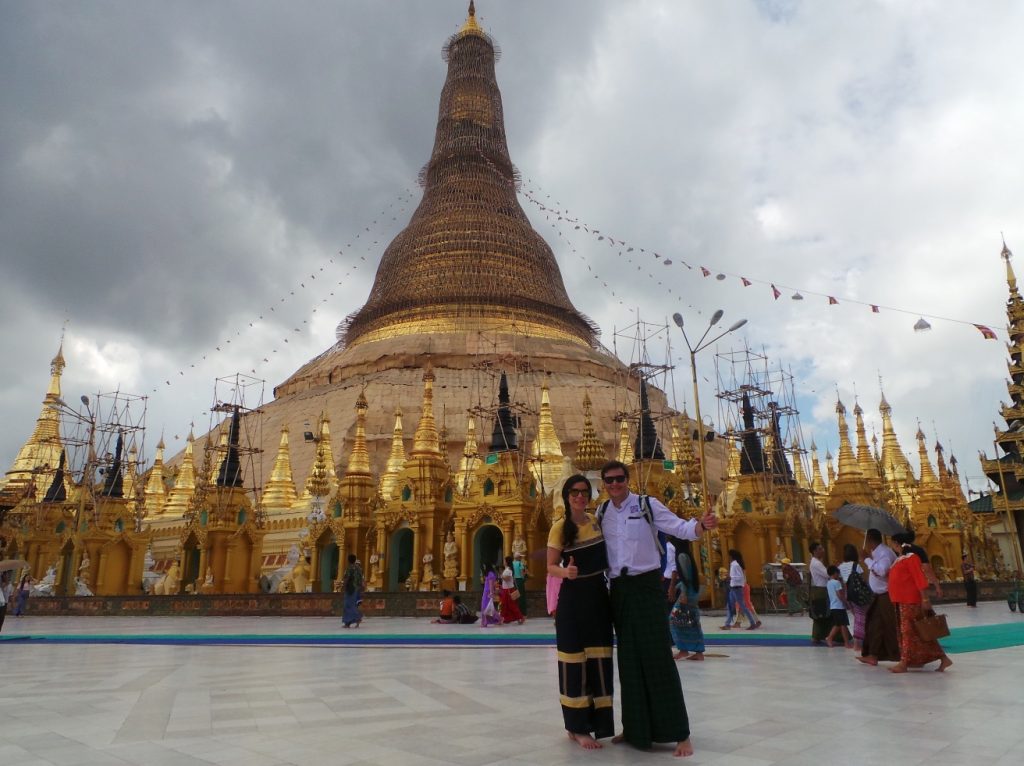 Shwedagon Pagoda en Myanmar