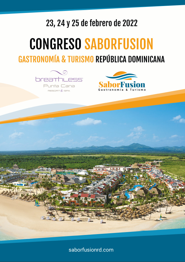 Poster del evento SaborFusion que se realizará en Punta Cana