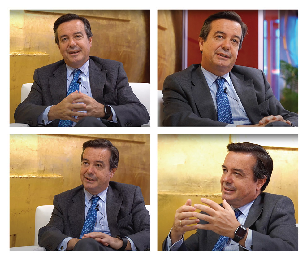 Momentos de la entrevista a Eduardo López Puertas, Director General de IFEMA Madrid
