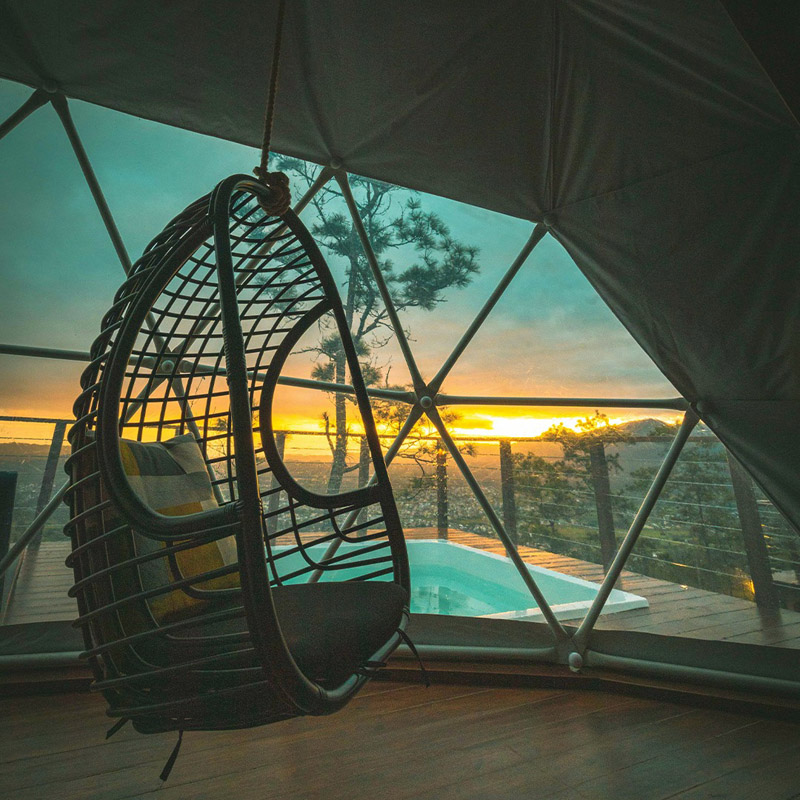 una experiencia de camping con glamour durmiendo apartado del mundo en, literalmente, tu propia burbuja… debes conocer The Domes Jarabacoa