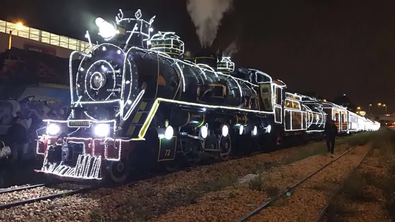 Tren de la navidad en Bogota