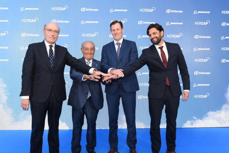 Air Europa celebra la llegada de su más reciente Boeing 787 Dreamliner en el nuevo hangar de Globalia en el aeropuerto de Madrid-Barajas