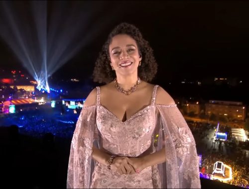 Stephany Ortega singing for the Grand Duke of Luxembourg