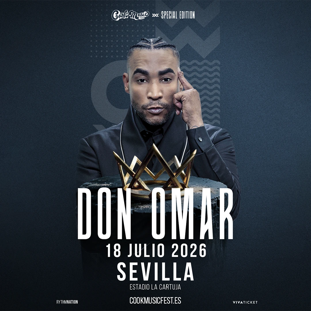 Don Omar El Rey del Reggaetón actuará el 18 de julio de 2026 en Sevilla