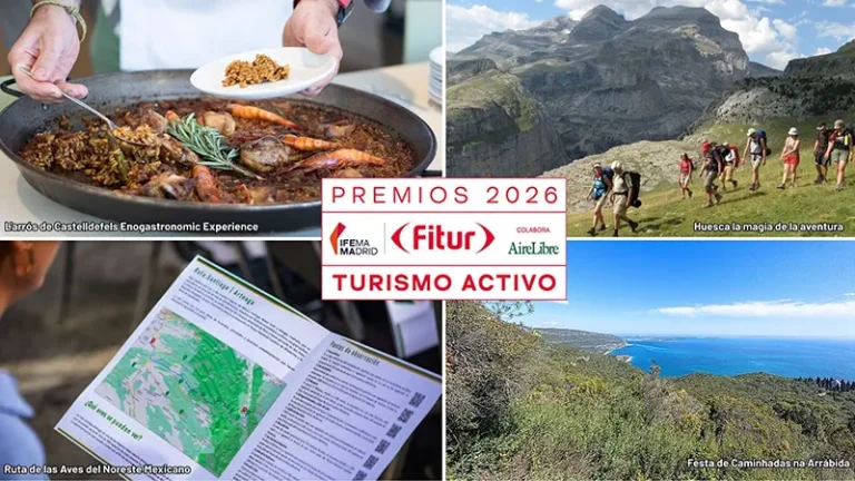 Esta cita anual, Premios FITUR al Turismo Activo, organizada por FITUR y la Revista AireLibre, promueve el desarrollo de productos de turismo activo novedosos y sostenible.