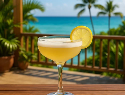 coctel ron sour con limon