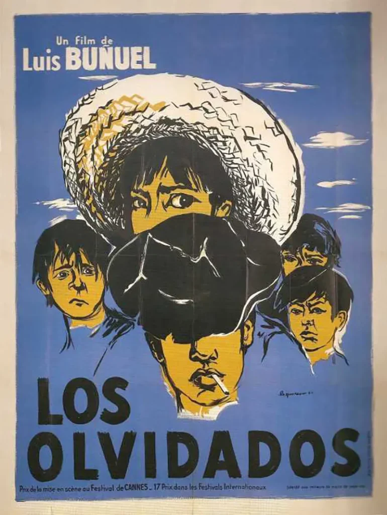 Cartel de la pelicula Los olvidados de Luis Buñuel