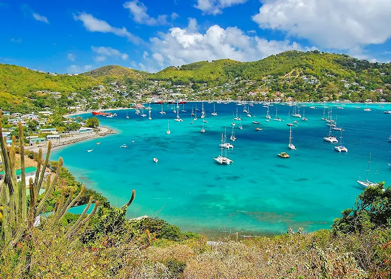 Isla San Vicente y granadinas bay-bequia